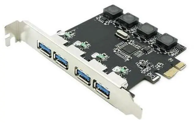Main image of PCI Express 4 USB 3.0 Card PCI-e to External 4-Port USB3.0 Convertor D720201 pcie No external Power Supply