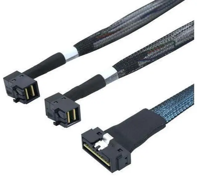 Main image of PCI-E SAS4.0 LP Low profile SFF-8654 8i 74pin to MINI SAS HD SFF-8643 8I 36Pin 90 Degree Server Adapter Cable