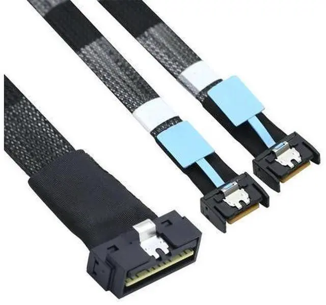 Main image of PCI-E SAS 4.0 LP Low profile SFF-8654 8i 74P to 2X SFF-8654 4i 38P Server internal connection Cable