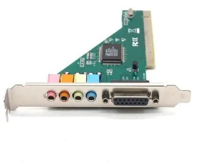 Alt view image 2 of 7 - PCI Sound Card 4.1CH PCI Port HIFI Electronic Practical Audio Card Desktop PC CMI8738 Chipset With Driver CD