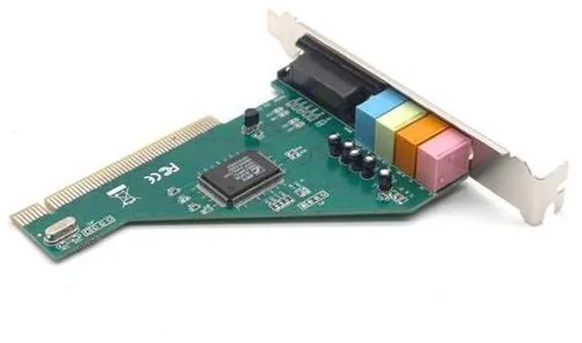 Alt view image 6 of 7 - PCI Sound Card 4.1CH PCI Port HIFI Electronic Practical Audio Card Desktop PC CMI8738 Chipset With Driver CD