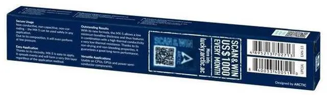 Alt view image 3 of 4 - Arctic 2g MX-5 Highest Performance Thermal Compound Model ACTCP00051A