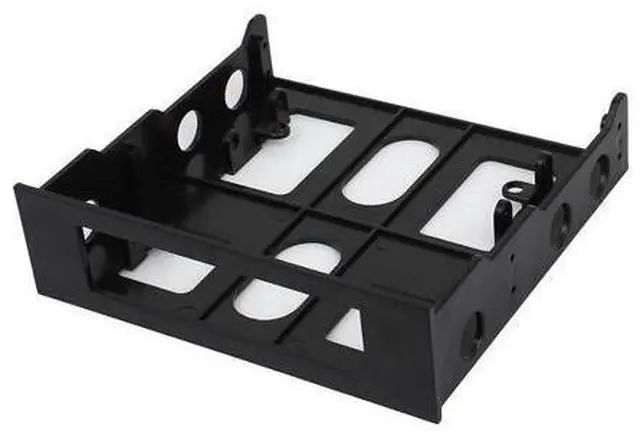 Main image of 3.5" to 5.25" Drive Bay Computer Case Adapter Bracket - Black/3.5 " to 5.25 " Floppy Mounting Kit Bracket, Hard Drive DVD ROM to Floppy