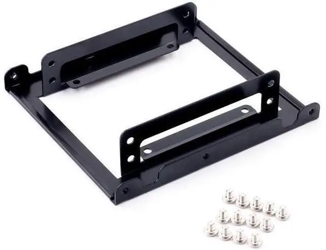 Alt view image 3 of 5 - Dual 2.5 to 3.5 HDD & SSD Converter Bracket Converts 2.5 Notebook Hard Drive to 3.5 Desktop Hard Drive Bay Mounting Bracket Adapter Mac | PC | Linux