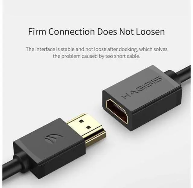 Alt view image 5 of 7 - HDMI-compatible Extension Cable 4K HDMI-compatible 2.0 male to female extender for Computer/HDTV/Laptop/Projector/PS3/4