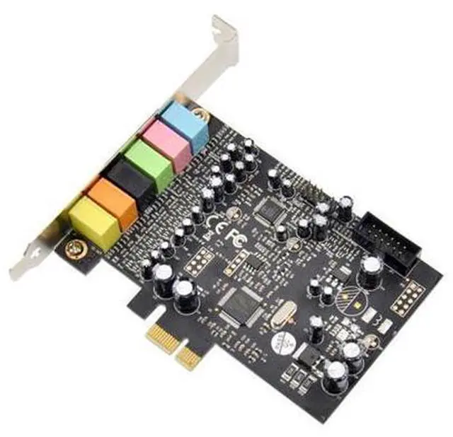 Alt view image 2 of 7 - PCIE 7.1CH Sound Card Stereo Surround Sound PCI-E Built-In 7.1 Channel Audio Audio System CM8828