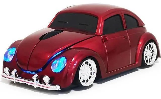 Main image of Car Mouse for Computer, Cool and Cute Car-Shaped Mouse, Wireless 2.4Ghz Optical Mice for Laptop PC Mac (Burgundy)