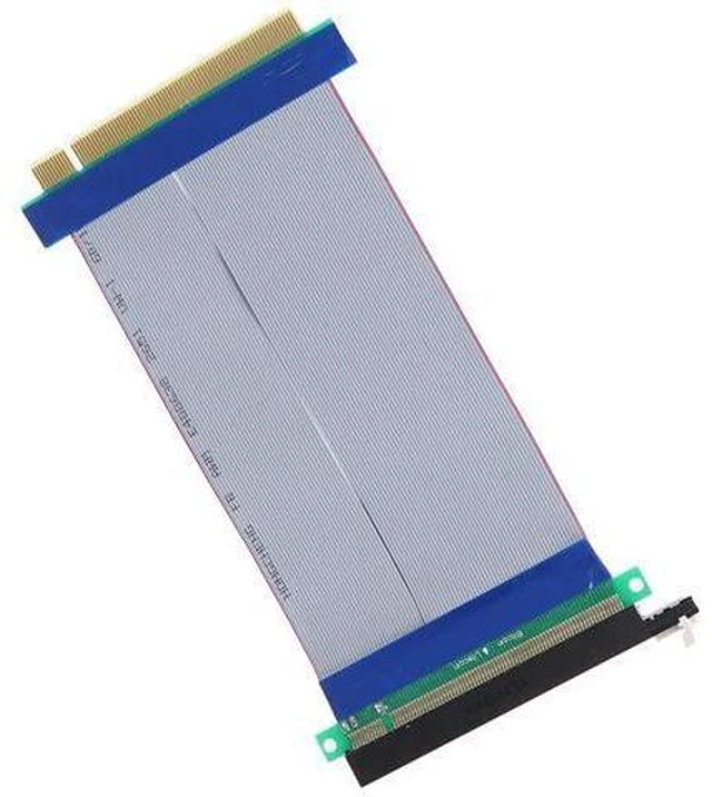 Main image of 16x Flexible Cable Riser Card PCI Express Extension Port Adapter Graphics Video Card Extend Cord 18cm