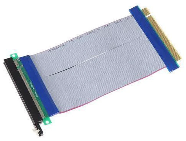 Alt view image 2 of 5 - 16x Flexible Cable Riser Card PCI Express Extension Port Adapter Graphics Video Card Extend Cord 18cm
