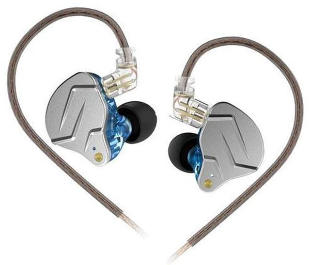 Main image of KZ ZSN PRO in-Ear Headphones, Gaming Earbuds, HiFi KZ in Ear Monitor, High Fidelity Bass Wired Earbuds Earphones with 1DD 1BA Hybrid Driver & 3.5mm Audio Plug Detachable Cable (Blue Without Mic)