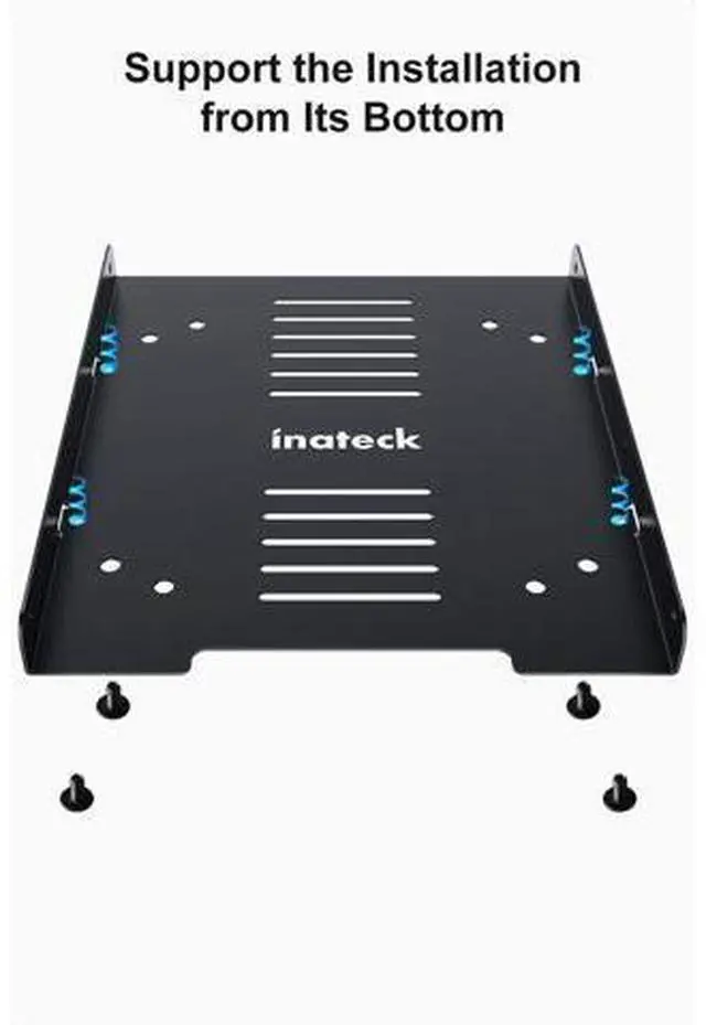 Alt view image 4 of 6 - Inateck 2.5 to 3.5 Adapter SSD Mounting Bracket 2.5 to 3.5 Hard Drive Adapter (2 Pack) SA04004