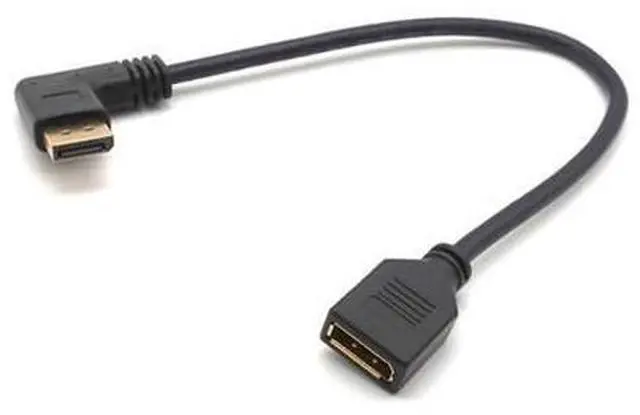 Alt view image 2 of 7 - 4K DP Extension Cable DisplayPort Male to Female Right Left Up Down Angle 90 Degree Extension Cable