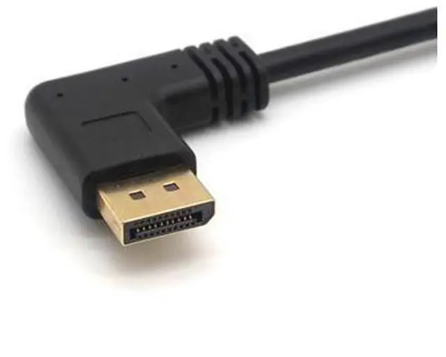 Alt view image 3 of 7 - 4K DP Extension Cable DisplayPort Male to Female Right Left Up Down Angle 90 Degree Extension Cable