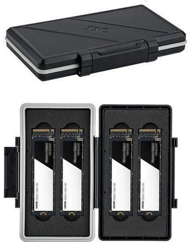 Main image of 4 Slot M.2 2280 Case M.2 SSD Holder Storage M.2 Drive Storage M.2 2280 SSD Card Case Water-Resistant and Shockproof