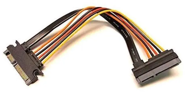 Alt view image 2 of 3 - SATA III SATA 3 Male to Female 5 wire 8 Inch Extension Cable