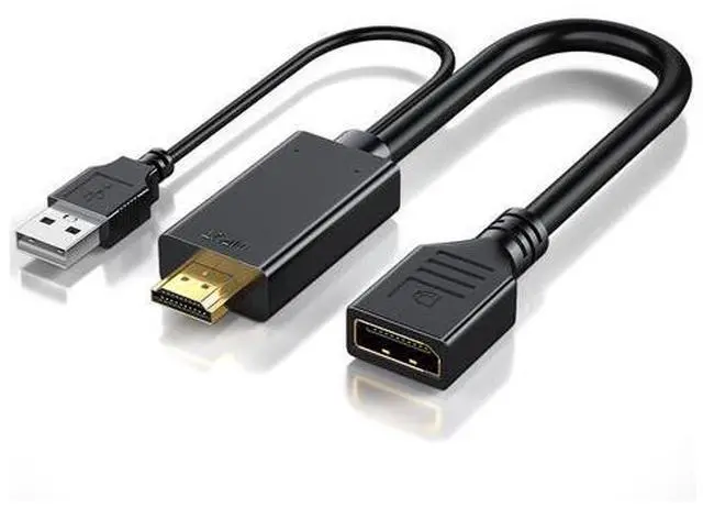 Alt view image 6 of 6 - HDMI-Compatible To Displayport Converter Cable 4K HD2.0 Adapter For PC TV Box Xbox PS4 PS5 Laptop Projector HD To DP Cable