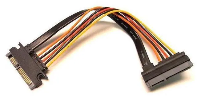 Alt view image 3 of 3 - SATA III SATA 3 Male to Female 5 wire 8 Inch Extension Cable