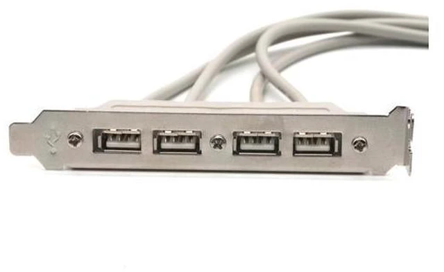 Alt view image 3 of 7 - PC Motherboard 4-Ports USB2.0 Hub With 9 Pin Header Rear Panel Expansion Bracket Host Adapter Cable USB Hub