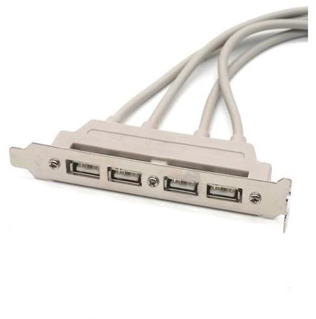 Alt view image 5 of 7 - PC Motherboard 4-Ports USB2.0 Hub With 9 Pin Header Rear Panel Expansion Bracket Host Adapter Cable USB Hub