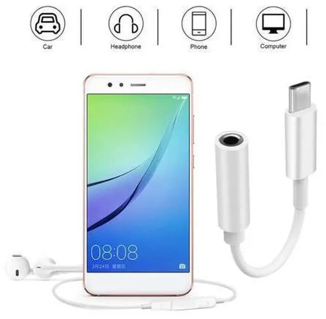 Alt view image 3 of 5 - 1pc USB3.1 Type C Male To 3.5mm Jack Female Headphone Speaker Microphone Audio Aux Cable Adapter for P20 P30 Pro
