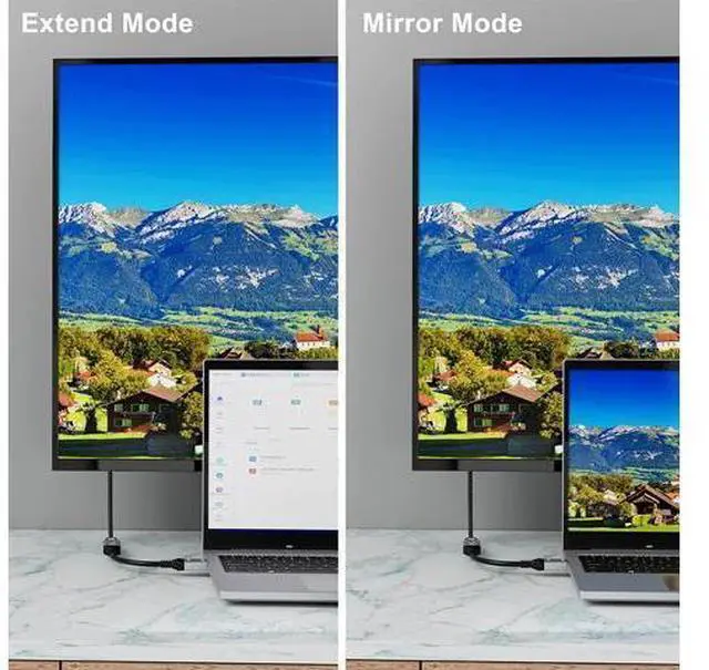 Alt view image 6 of 7 - CableDeconn DisplayPort 1.4 to HDMI 2.1 Ultra HD 8K Male to Female Cable 0.25m Converter 8K@60Hz 4K@120Hz Directional Compatible with DisplayPort PC and HDMI Displays Tvs