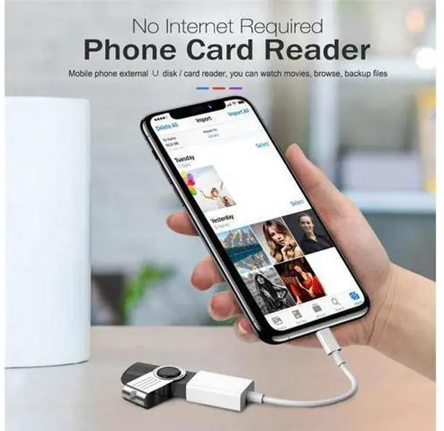 Alt view image 5 of 5 - for Apple to USB 3.0 Camera Reader Adapter for lightning iOS 13 Connector Kit Cable For IPhone 5 6 7 8 X 11 iPad 3 4
