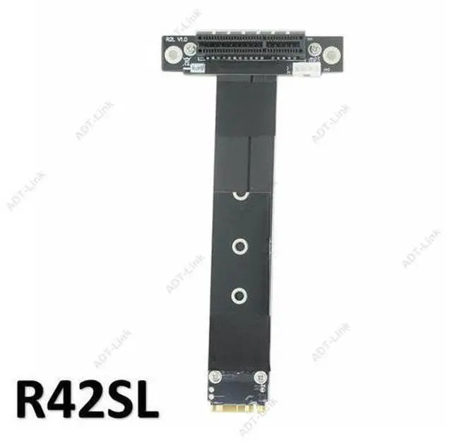 Alt view image 2 of 2 - PCIe x4 3.0 Extension Cable PCI Express 4x To M.2 NVMe M Key 2280 Riser Card Gen3.0 Extender Line 32G/bps