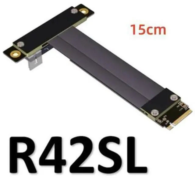 Main image of PCIe x4 3.0 Extension Cable PCI Express 4x To M.2 NVMe M Key 2280 Riser Card Gen3.0 Extender Line 32G/bps