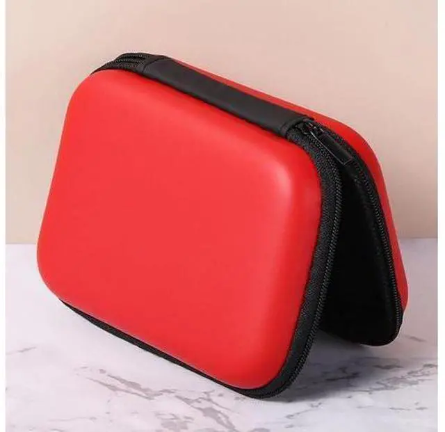 Alt view image 3 of 6 - HDD Bag SSD Storage Pouch Coin Purse Data Cable Storage Bag Hard Drives Case Mini Zipper Bag Portable Headset Storage Box(black)