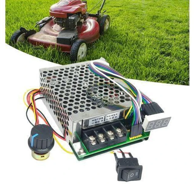 Alt view image 3 of 3 - PWM DC Motor Speed Controller DC 10 -55V Digital Display 0 -100% Adjustable Drive Module 12V 24V 36V 48V Input MAX 60A