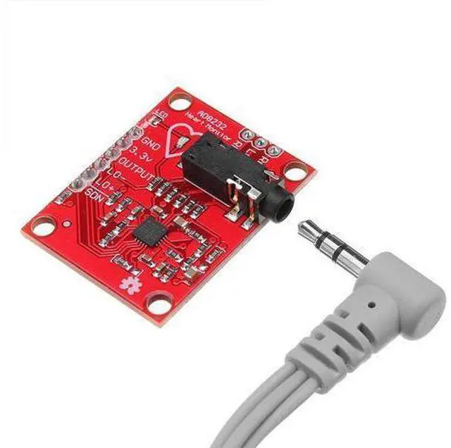 Alt view image 3 of 5 - AD8232 Measurement Pulse Heart Monitoring Heartbeat Sensor Module Monitor Devices