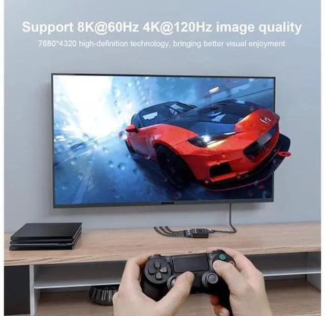Alt view image 7 of 7 - CABLEDECONN 3 Port HDMI 2.1 HDR 3In 1Out 8K Switcher with Remote Control Directional 8K@60Hz 4K@120Hz HDR 48Gbps 3D HDMI Video Converter Compatible with PS5 Xbox x HDMI TVs Monitors