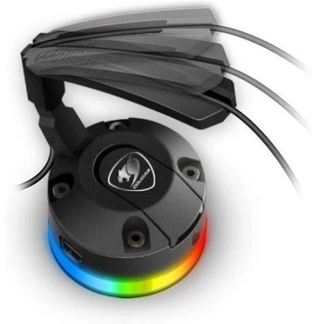 Alt view image 4 of 5 - Bunker RGB Mouse Bungee with 2x USB 2.0