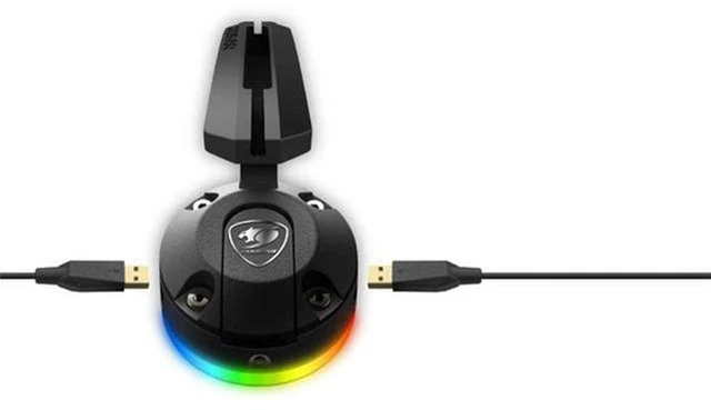 Alt view image 3 of 5 - Bunker RGB Mouse Bungee with 2x USB 2.0