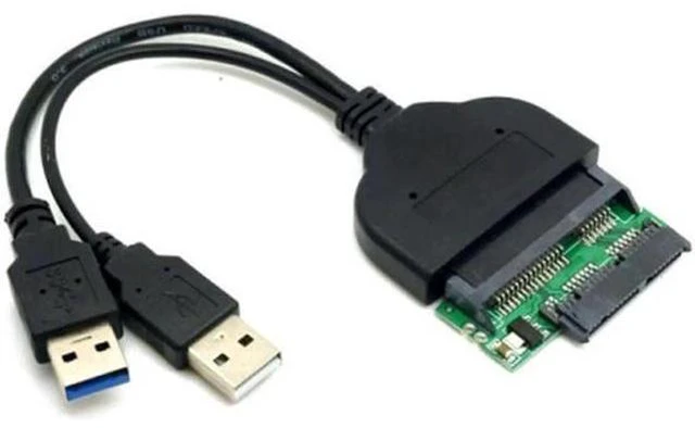 Alt view image 2 of 5 - 1set USB 3.0 to SATA 22Pin & SATA to Micro SATA Adapter for 1.8" 2.5" Hard Disk Driver With Extral USB Power Cable