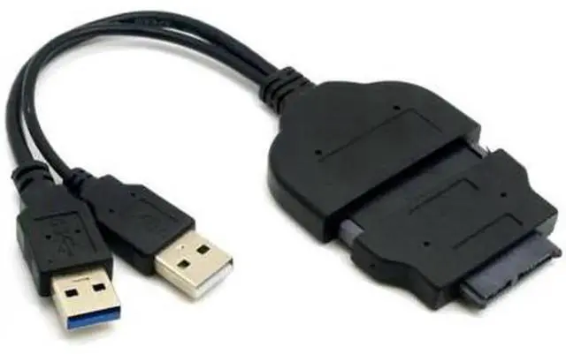Main image of 1set USB 3.0 to SATA 22Pin & SATA to 16Pin Micro SATA Adapter for 1.8" 2.5" Hard Disk Driver With Extral USB Power Cable