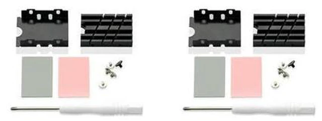 Alt view image 4 of 4 - 2X M.2 2242 Solid State Drive Radiator SSD Cooling Heatsink Nvme2242 Solid State Drive SSD Heat Sink Cooling Vest