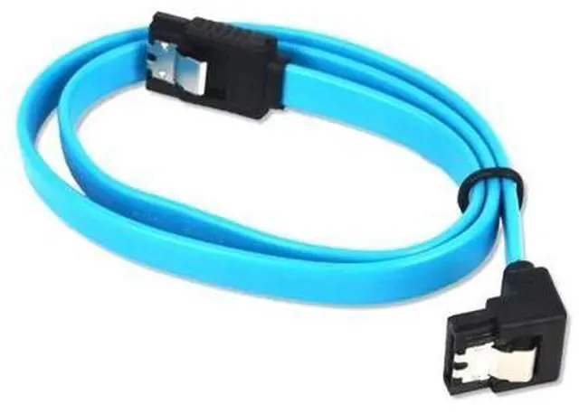 Alt view image 3 of 4 - 1pcs 45CM Fast Speed Straight Right Angle 6Gbps SATA 3.0 Cable 6GB/s SATA III SATA 3 Cable Flat Data Cord for HDD SSD