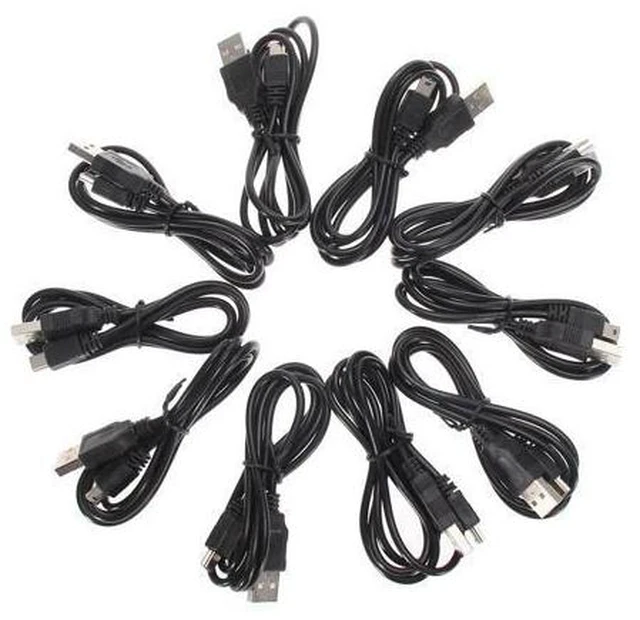 Main image of 10PCS USB Charger Cable Cord 1M Power Cable Fast Charging USB Cable Fast Charging Cord for PS3 Controller Accessories