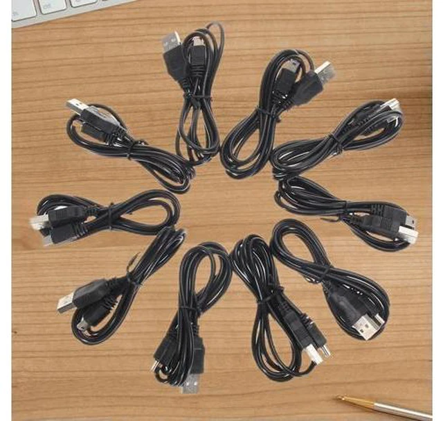 Alt view image 3 of 3 - 10PCS USB Charger Cable Cord 1M Power Cable Fast Charging USB Cable Fast Charging Cord for PS3 Controller Accessories