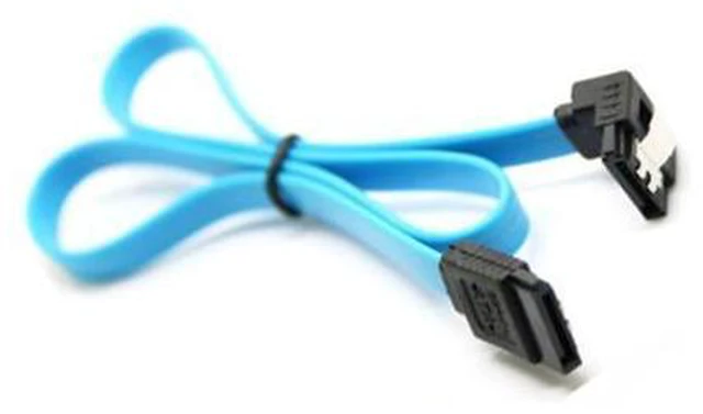 Alt view image 4 of 5 - Speed Straight Right Angle 6Gbps SATA 3.0 Cable 6GB/s SATA III SATA 3 Cable Flat Data Cord for HDD SSD
