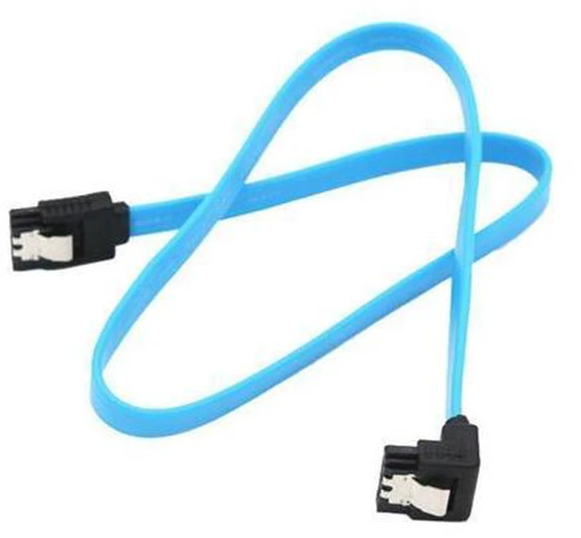 Alt view image 2 of 5 - Speed Straight Right Angle 6Gbps SATA 3.0 Cable 6GB/s SATA III SATA 3 Cable Flat Data Cord for HDD SSD
