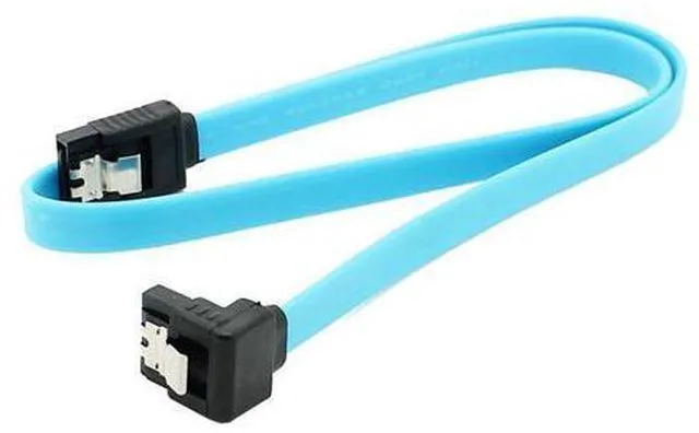 Alt view image 3 of 5 - Speed Straight Right Angle 6Gbps SATA 3.0 Cable 6GB/s SATA III SATA 3 Cable Flat Data Cord for HDD SSD