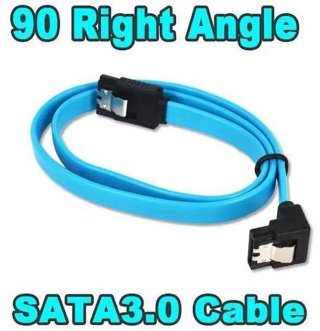 Alt view image 2 of 5 - Speed 40CM Straight 90 Right Angle SATA 3.0 Cable 6GB/s SATA III Cable Flat Data Cord for HDD SSD