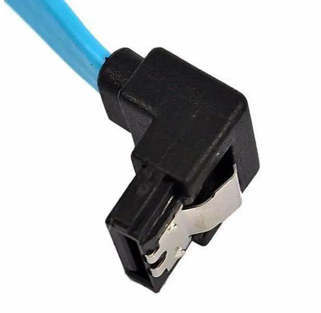 Alt view image 5 of 5 - Speed 40CM Straight 90 Right Angle SATA 3.0 Cable 6GB/s SATA III Cable Flat Data Cord for HDD SSD