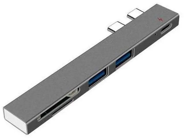 Alt view image 5 of 5 - Peripherals Usb C Hub Dual Type C Adapter Dock With Usb Pd Charger Sd/tf Slot For Pc #20