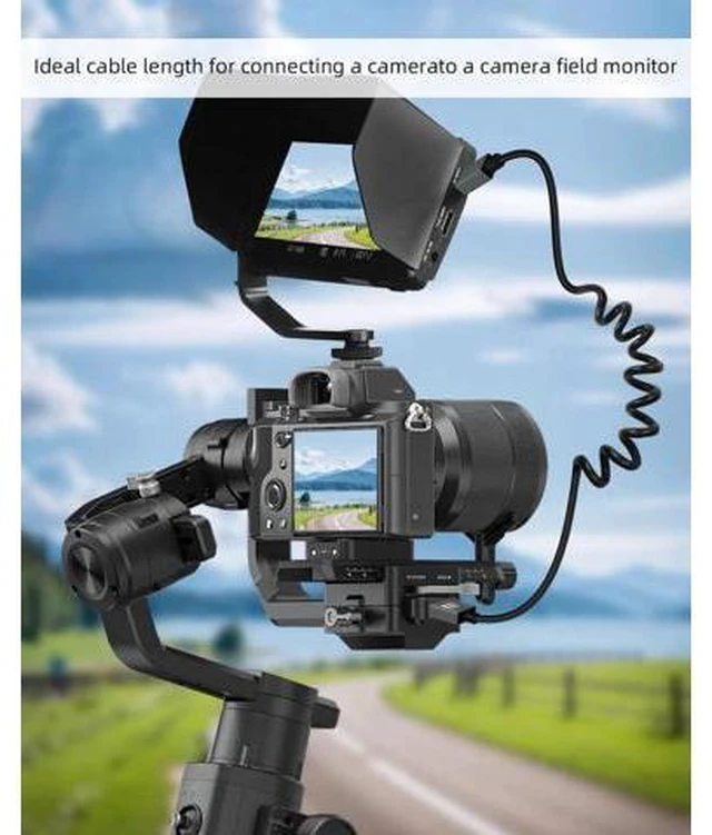 Alt view image 5 of 6 - 8K Micro HDMI to HDMI Cable 2.2FT, Short Hdmi to Micro HDMI Cable, Coiled Hdmi 2.1 Cable 8K@60Hz 48Gbps for Camera/Camcorder/HDTV/Tablet
