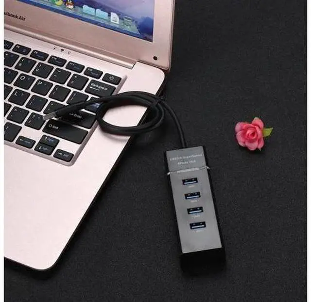 Alt view image 4 of 5 - USB Hub High Speed Black USB 3.0 HUB Splitter Expansion For Desktop PC Laptop Adapt With Super Speed Transfer Rate 0.5M