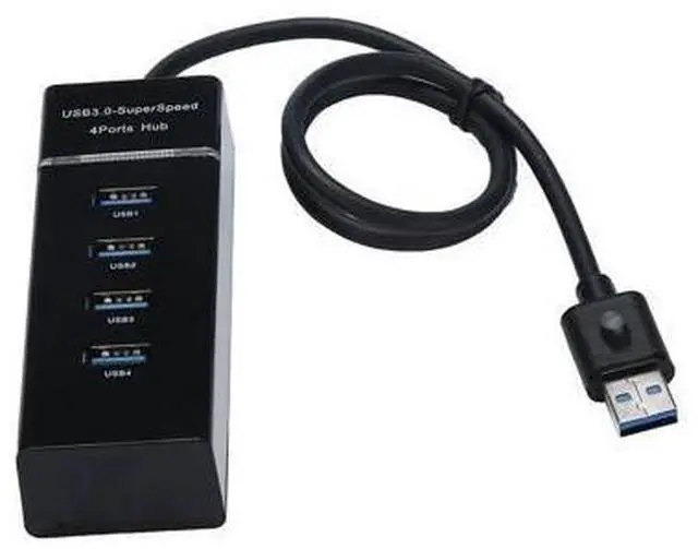 Alt view image 2 of 5 - USB Hub High Speed Black USB 3.0 HUB Splitter Expansion For Desktop PC Laptop Adapt With Super Speed Transfer Rate 0.5M