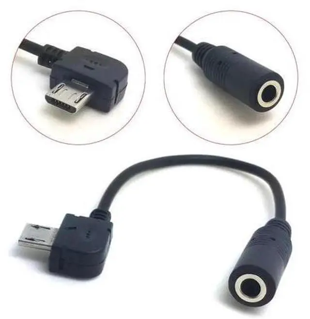 Alt view image 5 of 5 - 1pc Micro USB To 3.5mm Audio Cable USB 5 Pin Male To 3.5mm Female Aux Audio Sync Headphone Adapter Cable For Nokia